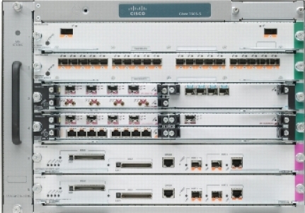 Сеть Дата-Центра построена на модульных коммутаторах и марсшрутизаторах Cisco серии 76XX.