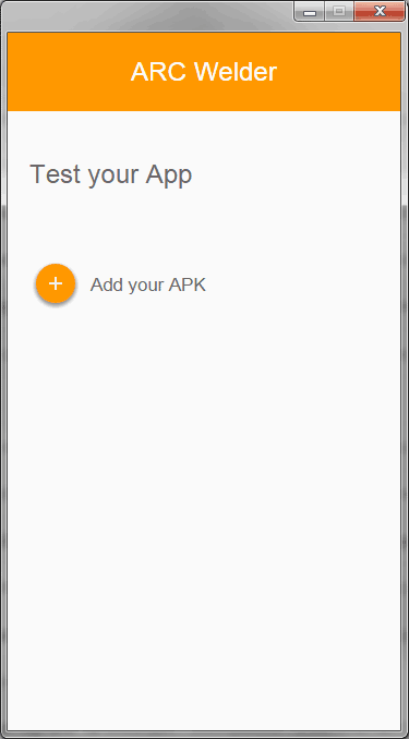 Добавить Android APK для запуска