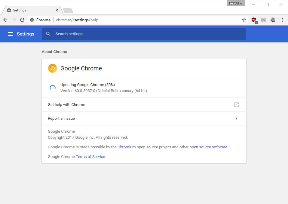 обновить браузер google chrome