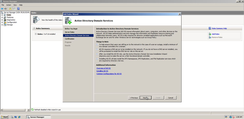 Установка Active Directory на Windows скриншот