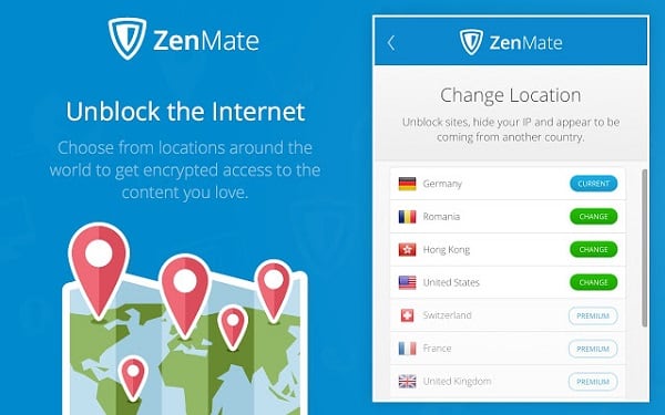 Расширение "ZenMate" позволит вам обойти блокировку цензоров