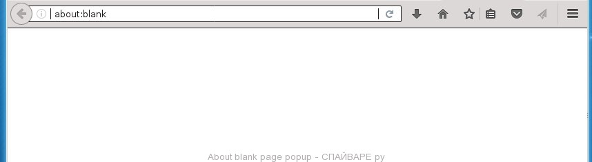 About blank page popup