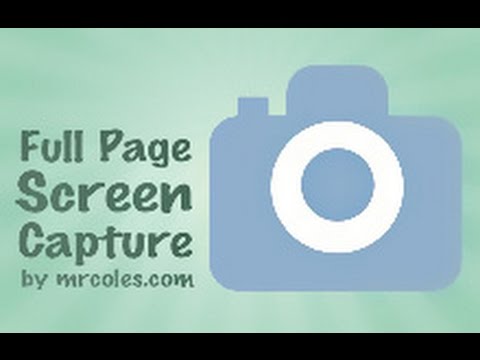 How to take full page screenshot of a web page