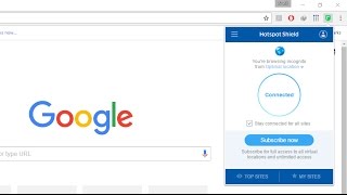 How To Use Hotspot Shield VPN Proxy Software Extension In Google Chrome