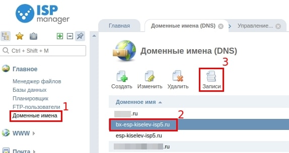 настройка почты mail.ru в ispmanager 5