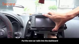 How to remove and upgrade MAZDA CX-5 ATENZA factory radio to new car gps radio installation