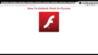 How to Unblock Flash in Chrome(Outdated)