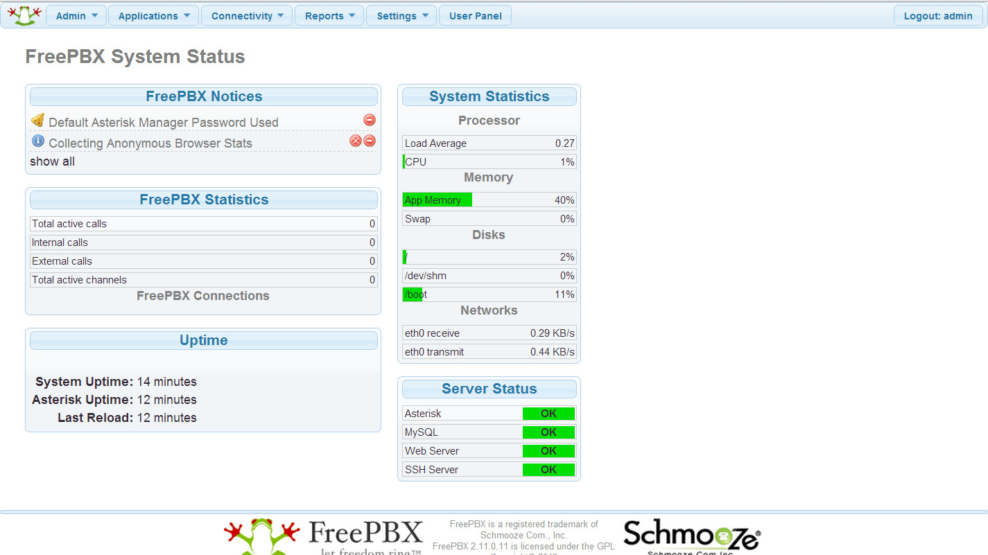 FreePBX заметно упрощает настройку VoIP-сервера Asterisk