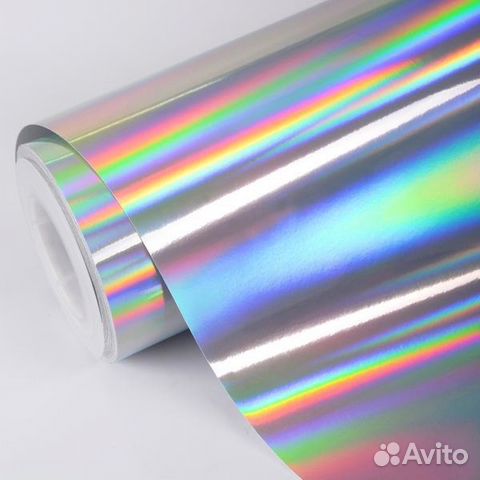 Автомобильная пленка лазерный хром серебро— фотография №1