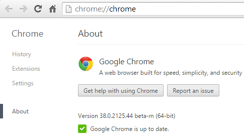 Бета-версия Google Chrome
