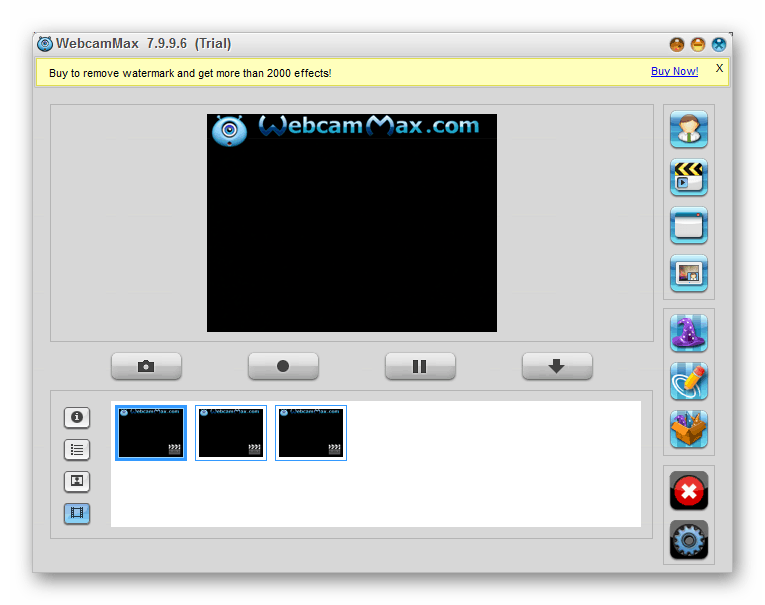 Процесс проверки веб-камеры с помощью программы WebcamMax