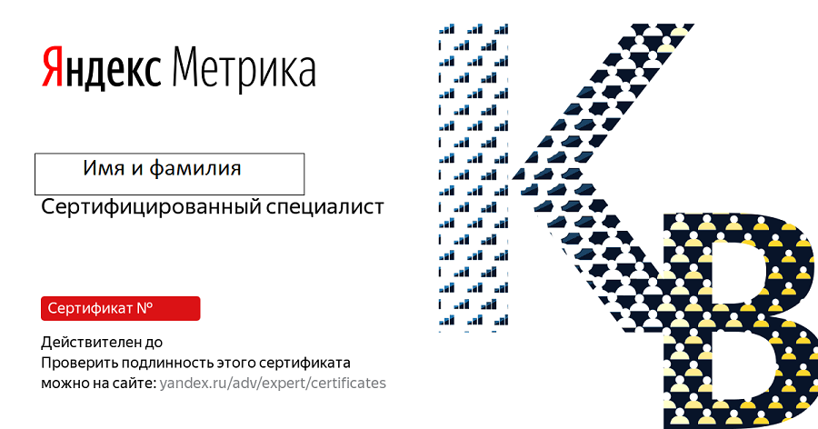 Сертификат «Яндекс.Метрика»