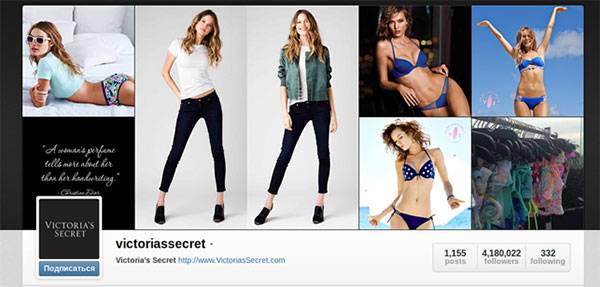 Victoria's Secret создает настроение с помощью фото в Instagram
