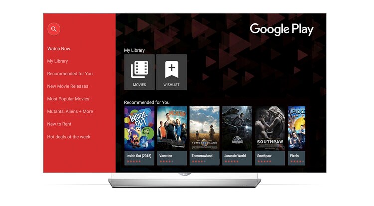 Google Play Movies на LG Smart TV