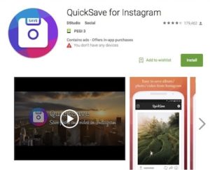 Приложение QuickSave for Instagram