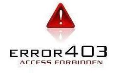 ошибка 403 forbidden