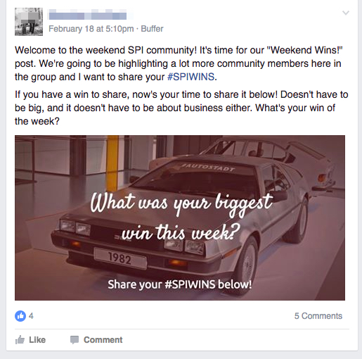 Группа в Facebook — розыгрыши по выходным