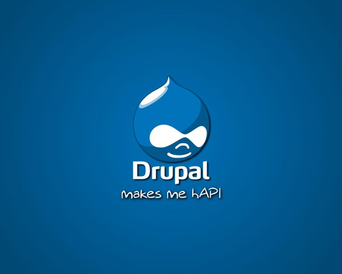 Логотип Drupal - этакая капитошка с лицом