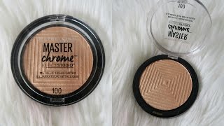 Maybelline Master Chrome Highlighter | Review & Demo