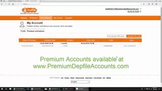 Working Premium Depfile Accounts