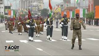 7 août 2018 : Les différentes troupes ont défilé sur le plus grand Boulevard d'Abidjan.