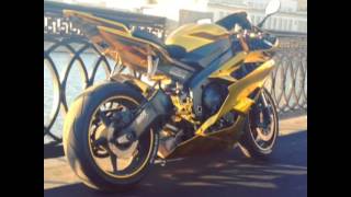 Yamaha r6 gold chrome золотой мотоцикл