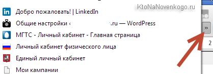 Показать содержимое панели