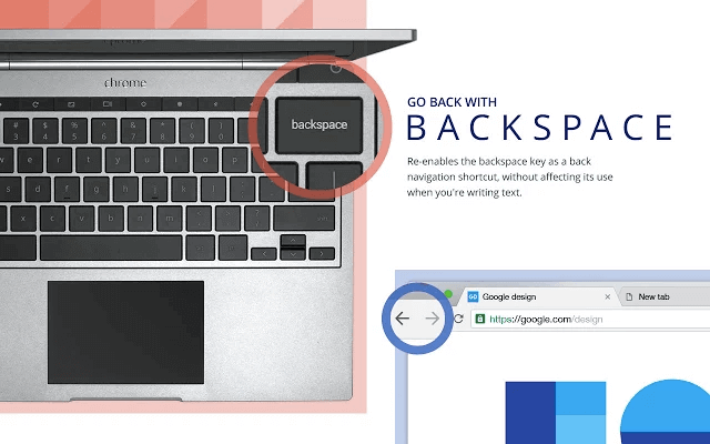 Кнопка Backspace вновь работает в Google Chrome с помощью официального расширения