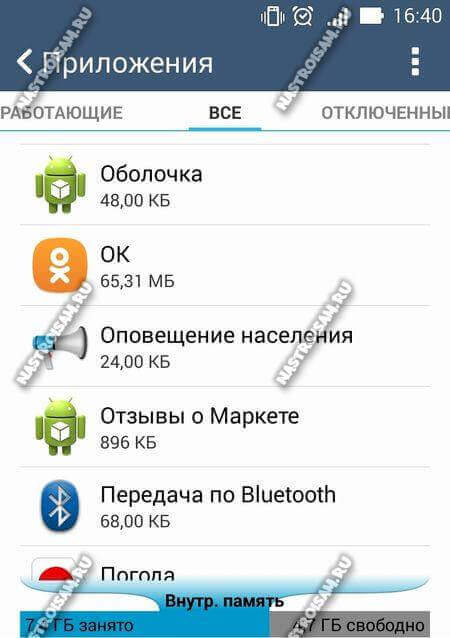 Приложение ims service остановлено как убрать